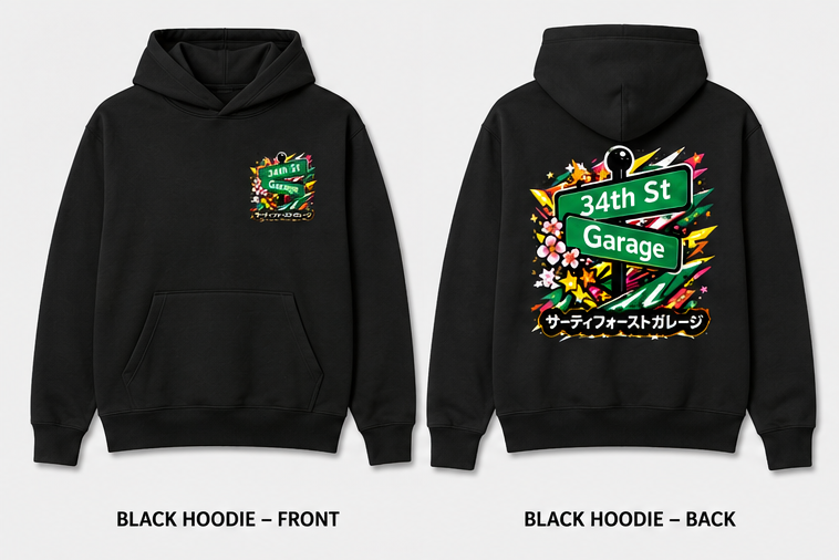 34th Street Garage Cherry Slide Hoodie
